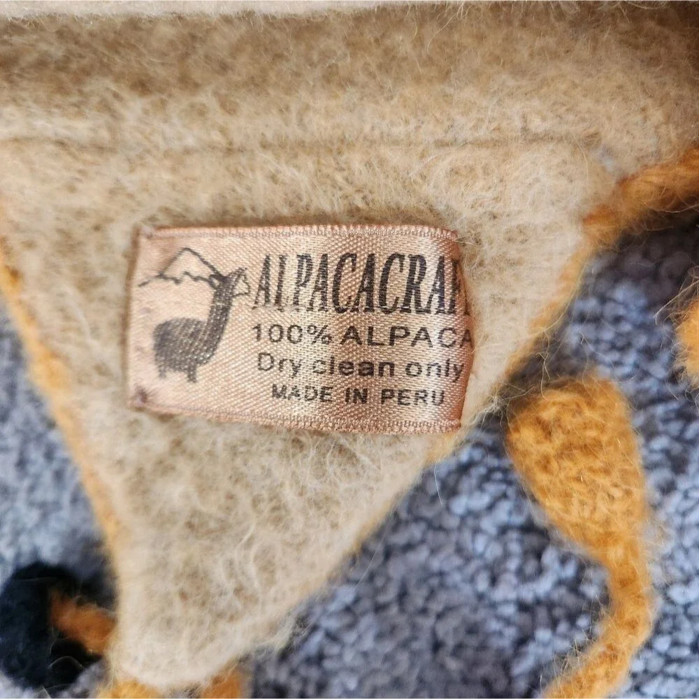 Alpaca Wool Youth Pom Pom Tassel Hat